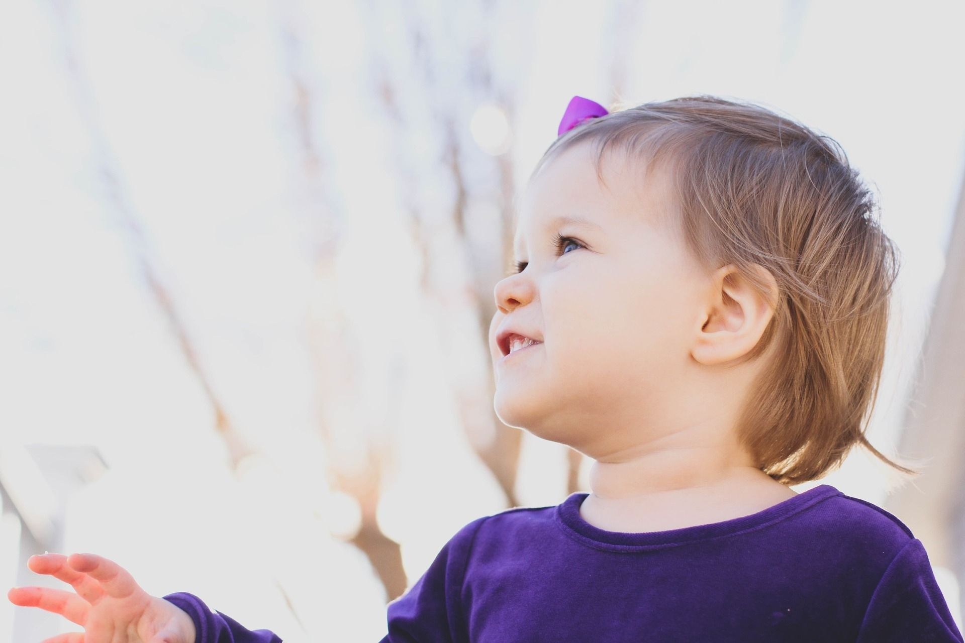 toddler smiling
