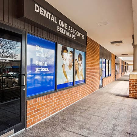 Storefront for Dental One Associates at Beltway