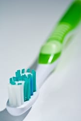 Brush with fluoride for healthy teeth