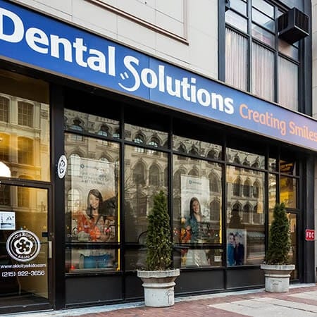 Storefront for Dental Solutions Market Street