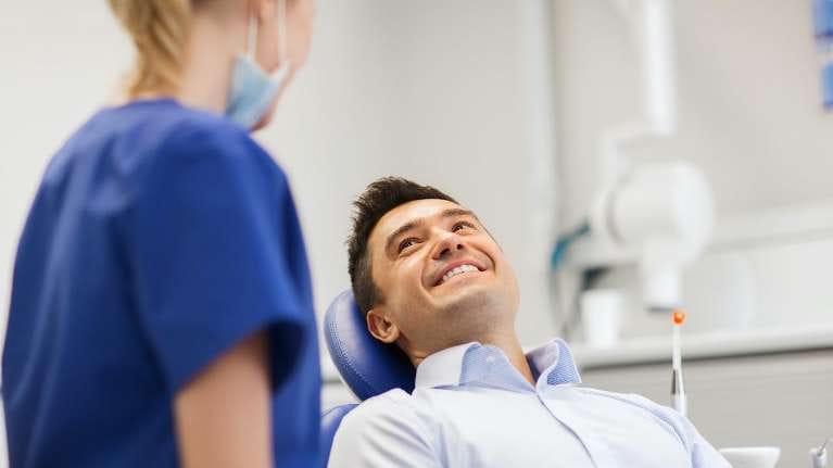 A Patient Undergoing Dental Examination in Maryland A Patient Undergoing Dental Examination in Maryland