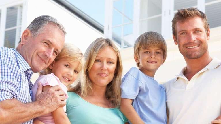 Three generation family photo Three generation family photo