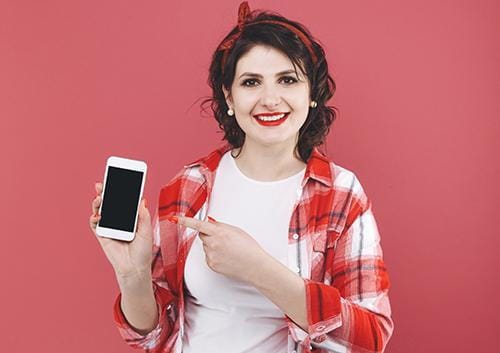 Girl with Phone Girl with Phone