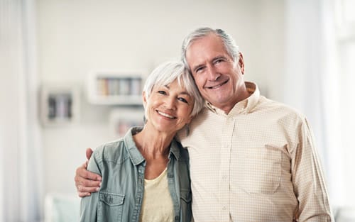 Older Couple Hugging