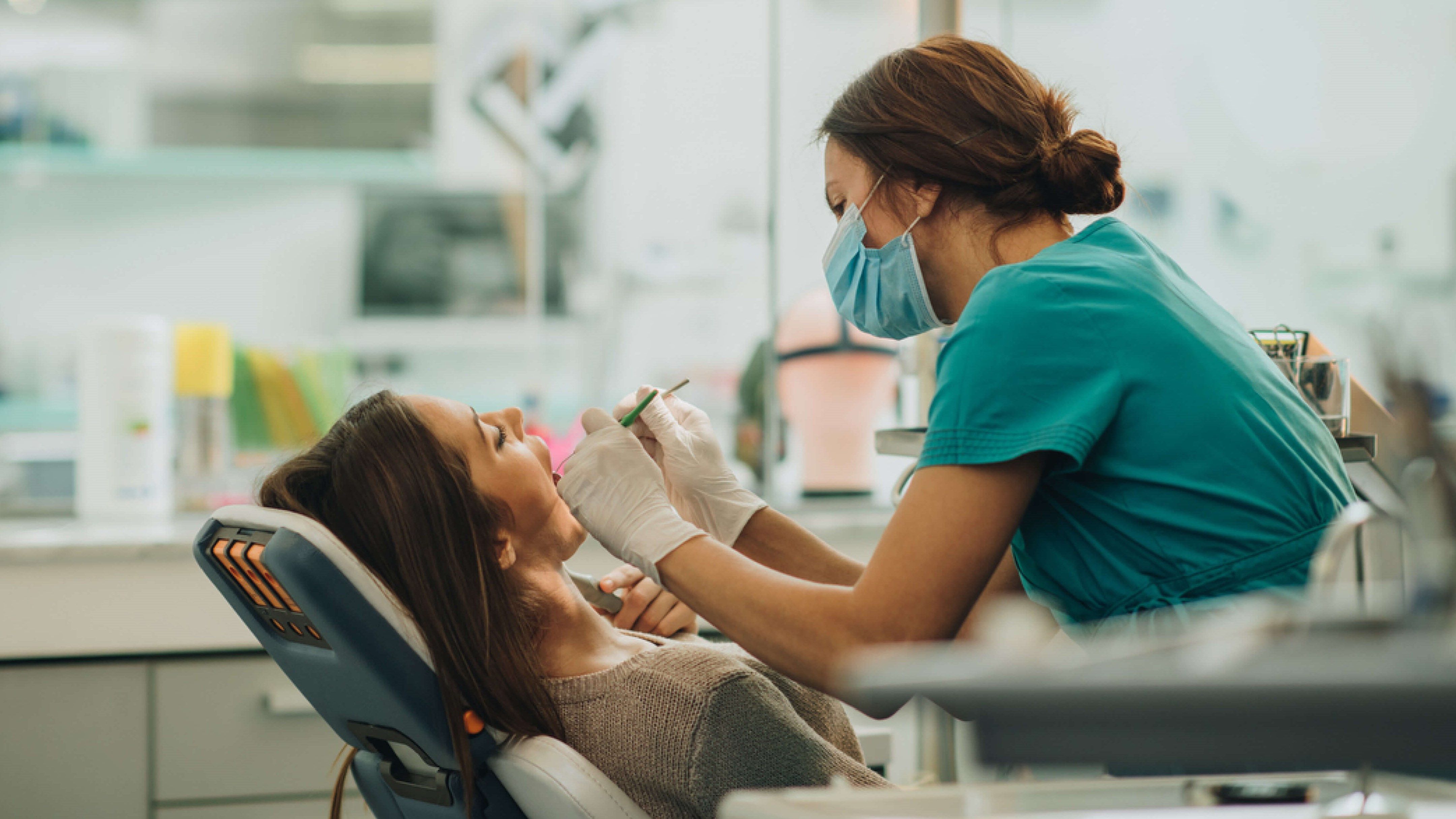 Woman at Dentist Woman at Dentist