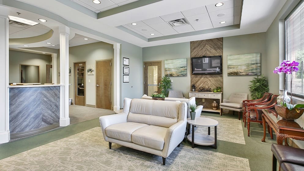 Sparkling Smiles Fayetteville Office Lobby