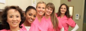 Cosmetic dentistry team