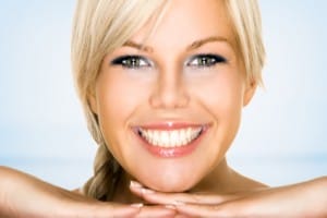 Woman smiling