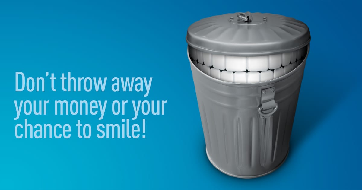 Losing your dental benefits is nothing to smile about. Losing your dental benefits is nothing to smile about.
