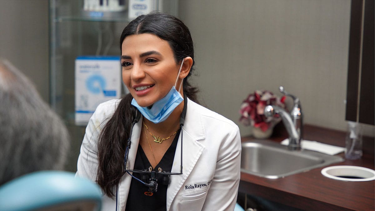 Contemporary Dentistry Dr Rayes with patient