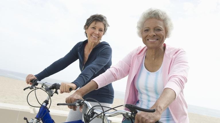 Older Woman Riding Bikes Older Woman Riding Bikes