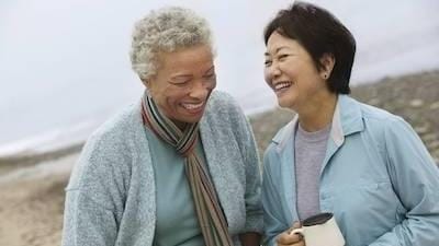 Older Woman Laughing Older Woman Laughing