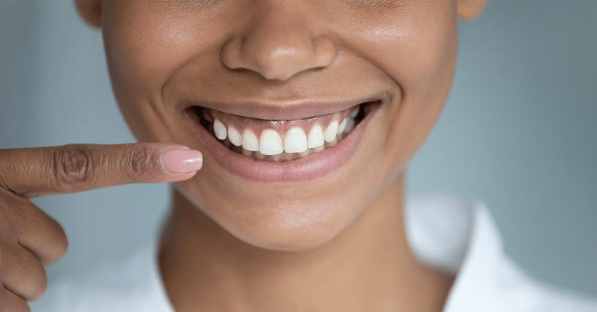 woman with healthy smile