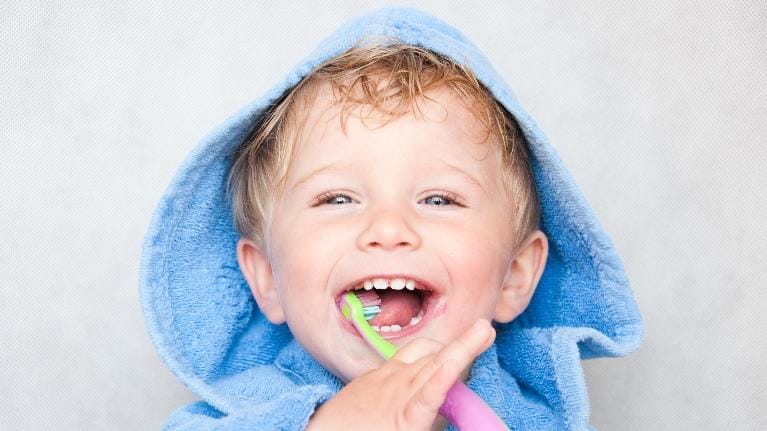 Child Brushing Child Brushing