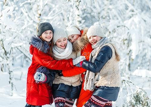 Family in Snow Family in Snow