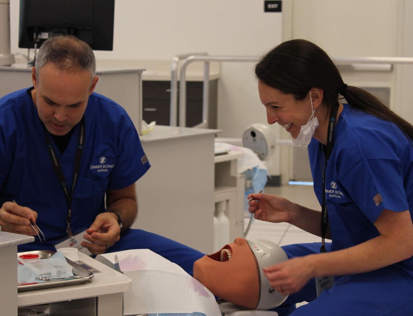 Drs. Hartman and Morrow spent the weekend continuing their education with local periodontist, Dr. Carlos.