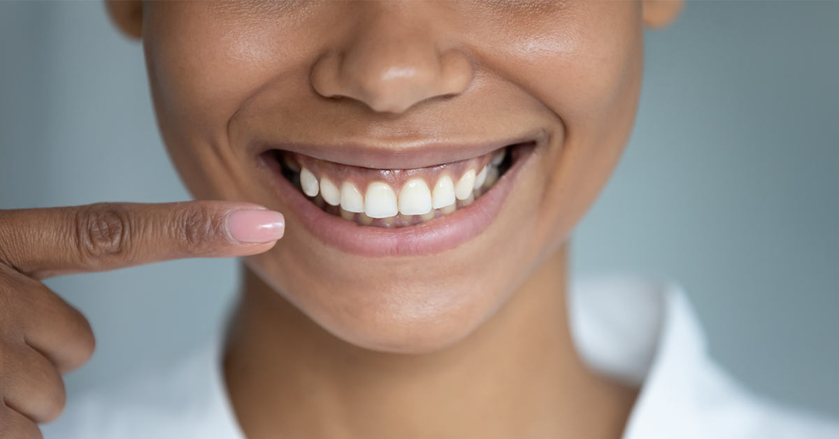 woman with healthy smile